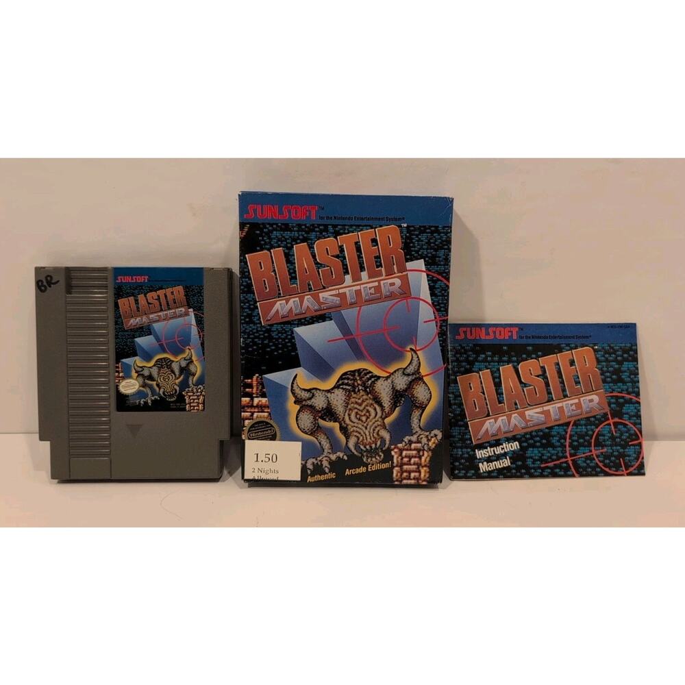 Blaster Master (Nintendo Entertainment System, 1988) Cartridge/Box/Manual